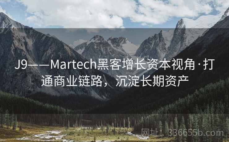 J9——Martech黑客增长资本视角·打通商业链路，沉淀长期资产